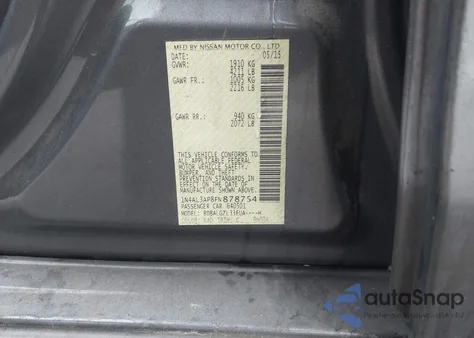 2015 Nissan Altima 2.5 S из США, поврежденный, VIN 1N4AL3AP8FN878754